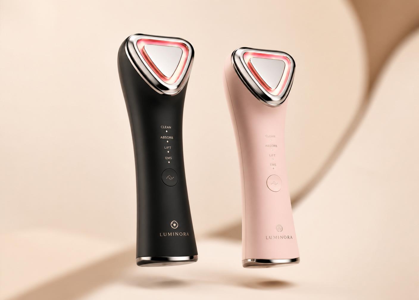 The Aurea device in obsidian and blush colourways